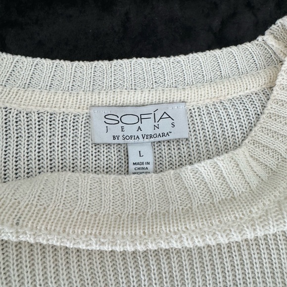 Elegant Cream Ruffle Sweater - Picture 5 of 10